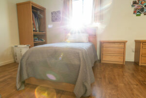 Sagebrush bedroom at Meadows Ranch