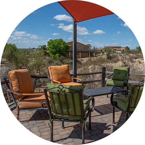 Meadows Ranch outdoor seating